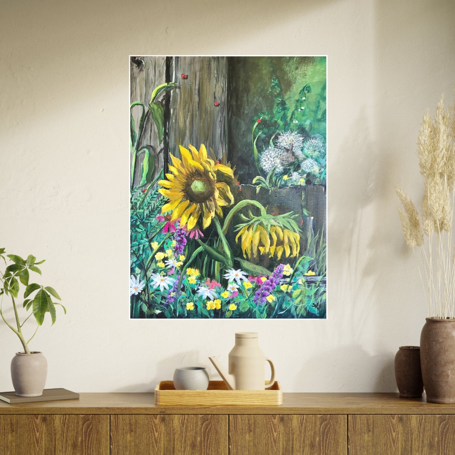 Barn Sunflowers – Print
