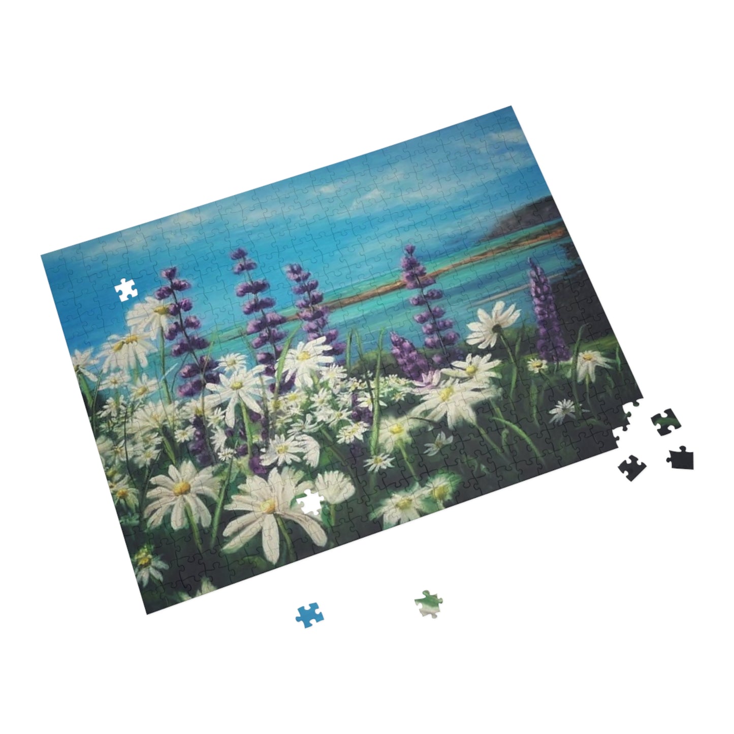 "Cape Chignecto Daisy"  Puzzle -  Image from the Original oil painting by Susanne Howard at Website: DancingLakeArt.ca