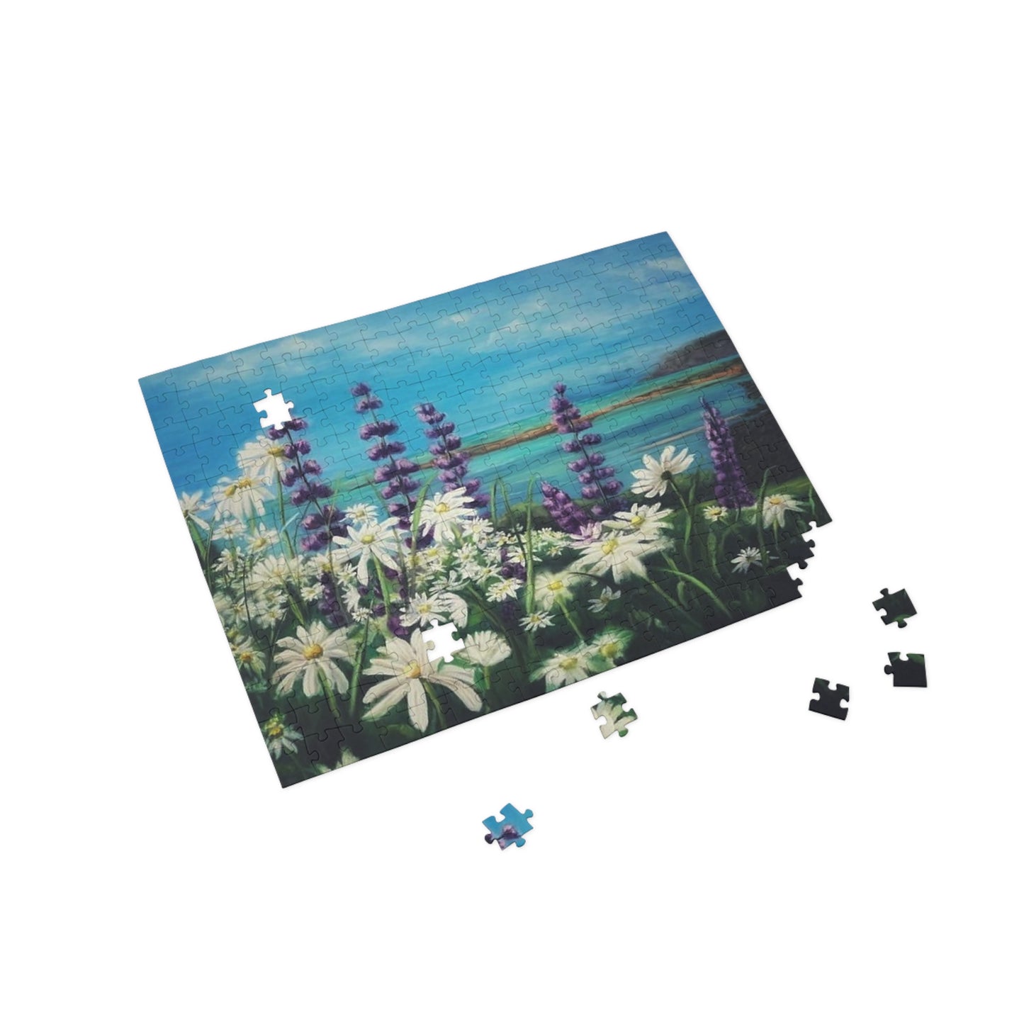 "Cape Chignecto Daisy"  Puzzle -  Image from the Original oil painting by Susanne Howard at Website: DancingLakeArt.ca