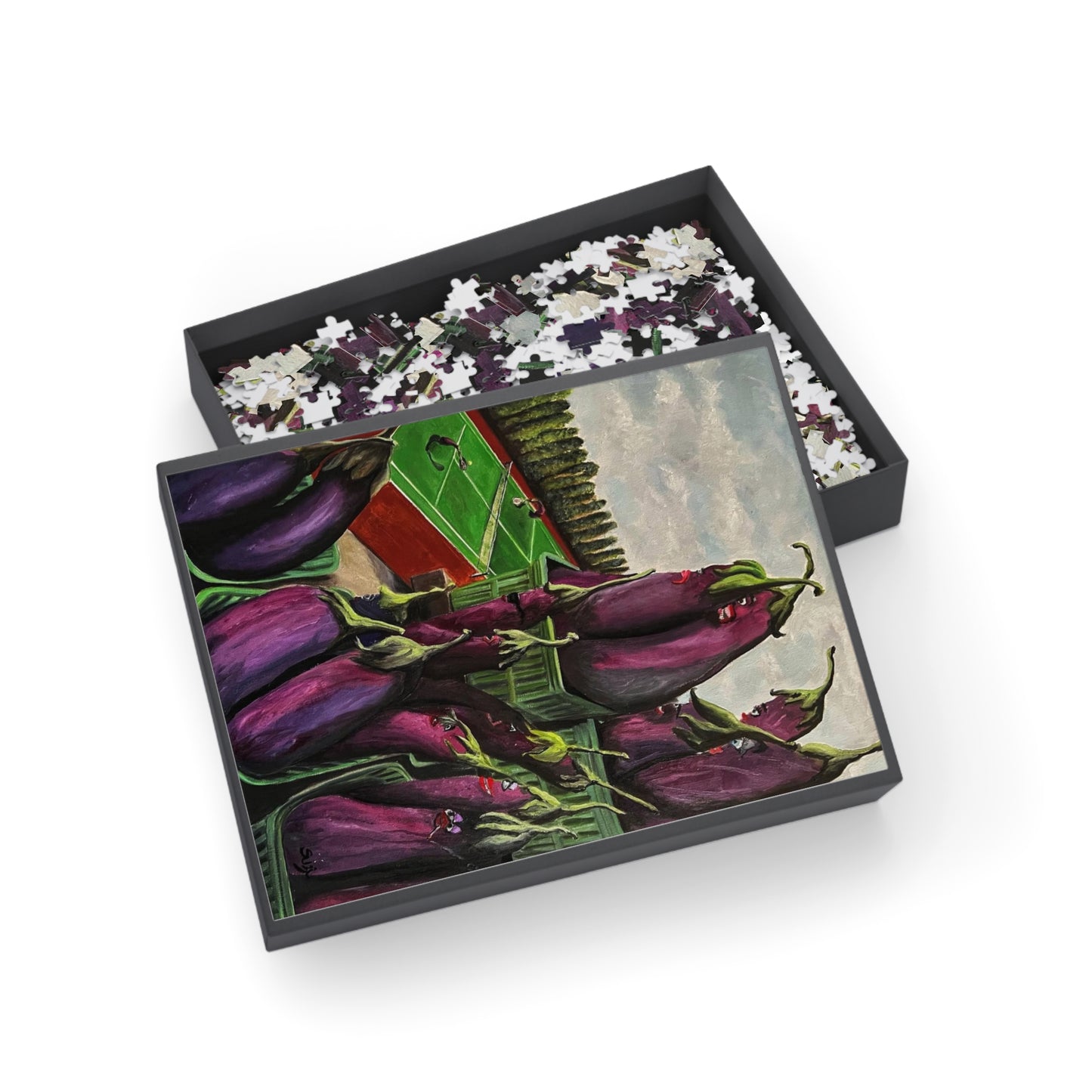 "Eggplant Sport" Puzzle - Image from an Original oil painting by Susanne Howard.  Website:  DancingLakeArt.ca