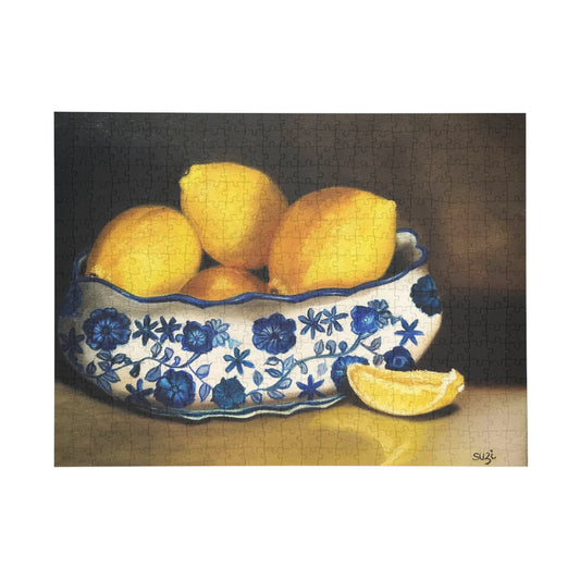 "When All You Have Are Lemons" Puzzle - 1000-Piece Jigsaw, Artistic Home Decor, Relaxing Hobby Gift, Family Activity, Perfect for Gatherings
