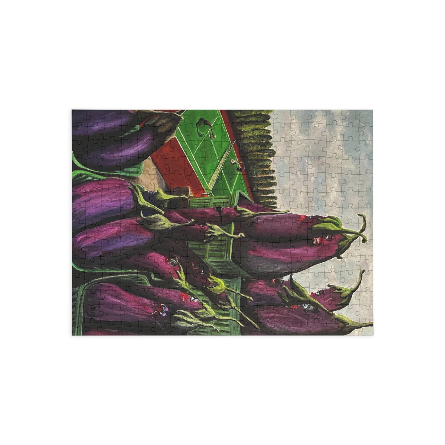"Eggplant Sport" Puzzle - Image from an Original oil painting by Susanne Howard.  Website:  DancingLakeArt.ca