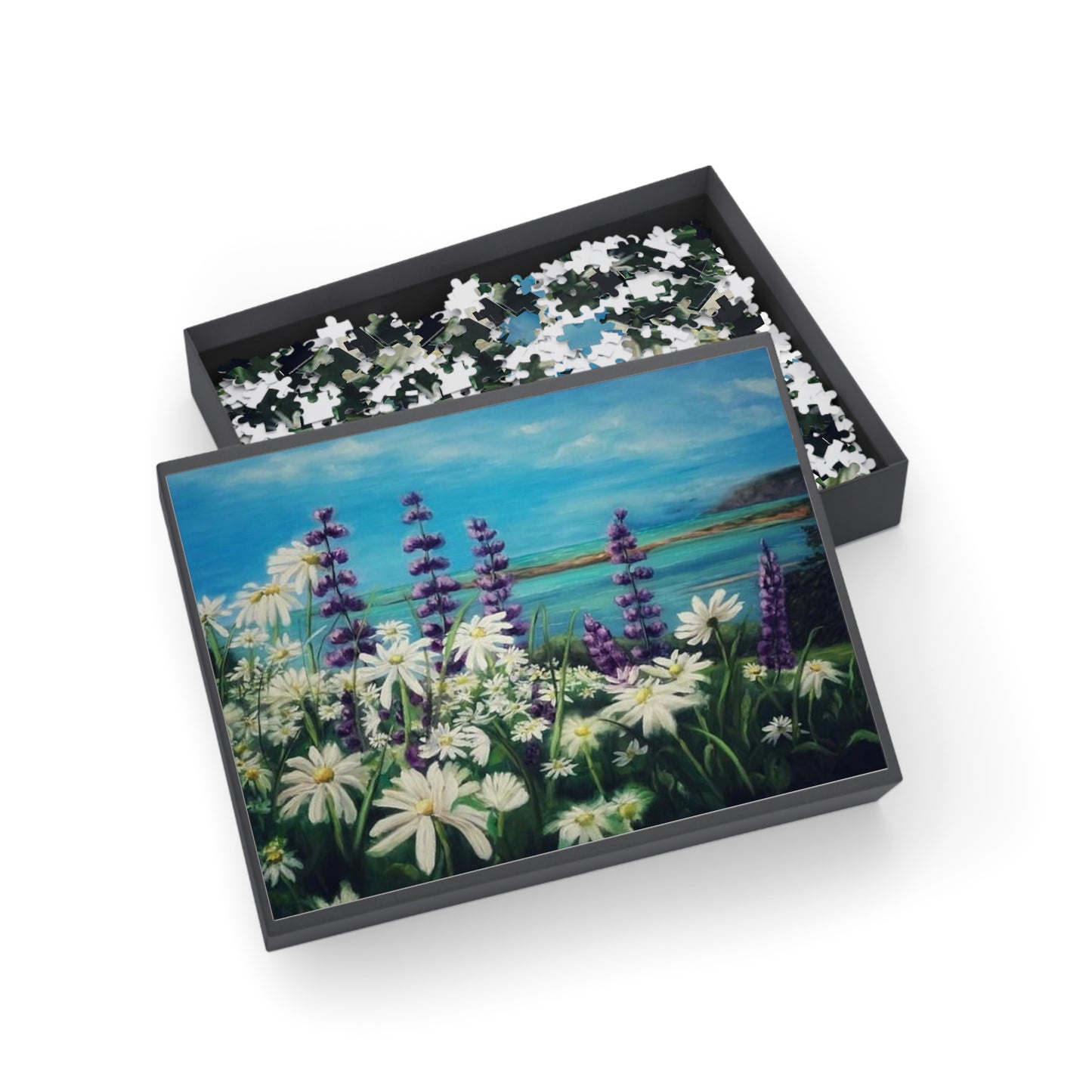 "Cape Chignecto Daisy"  Puzzle -  Image from the Original oil painting by Susanne Howard at Website: DancingLakeArt.ca