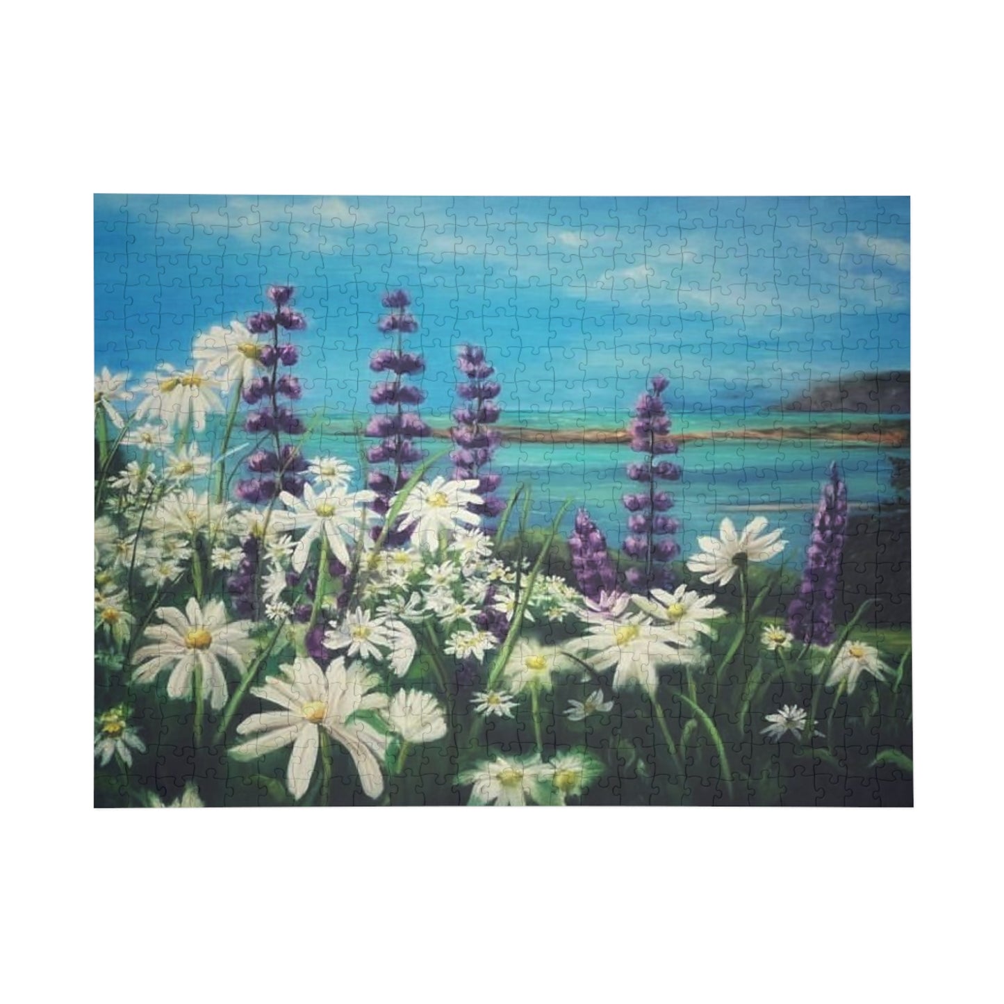 "Cape Chignecto Daisy"  Puzzle -  Image from the Original oil painting by Susanne Howard at Website: DancingLakeArt.ca