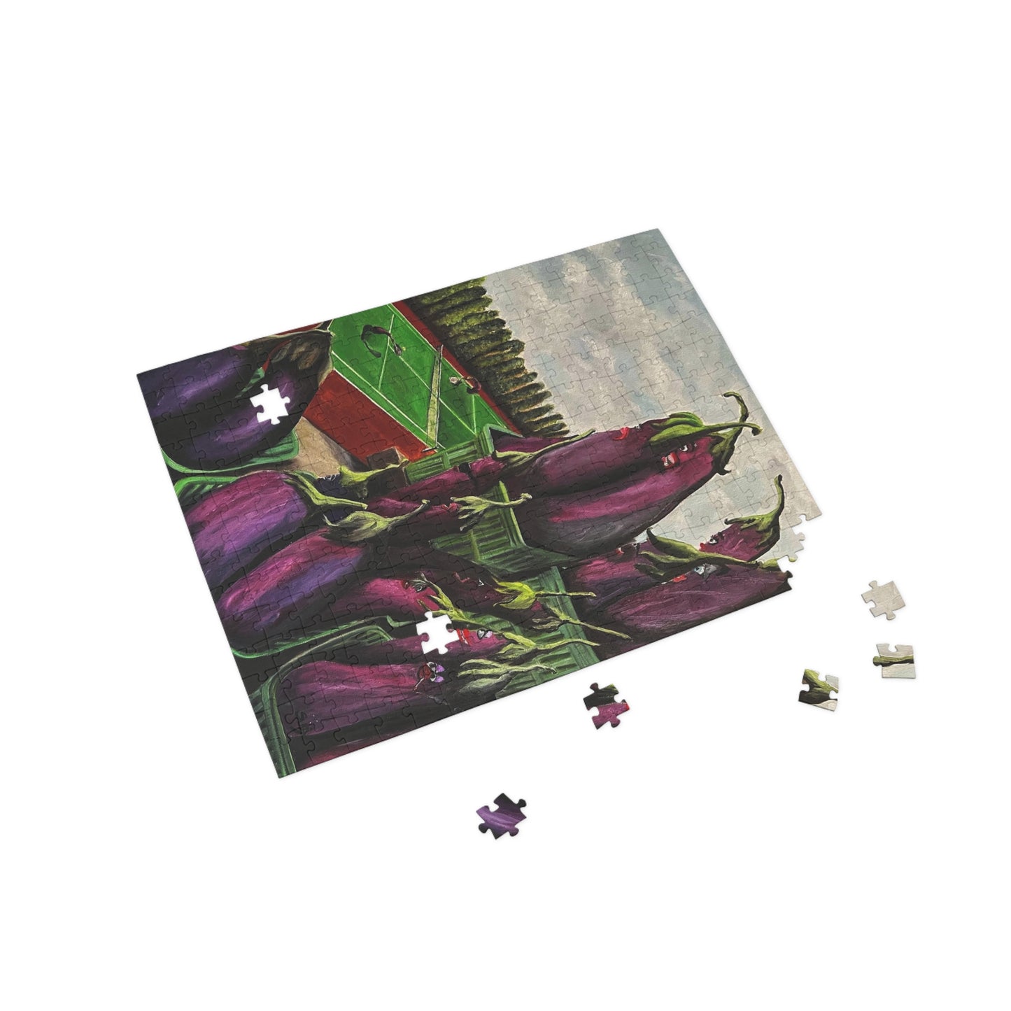 "Eggplant Sport" Puzzle - Image from an Original oil painting by Susanne Howard.  Website:  DancingLakeArt.ca