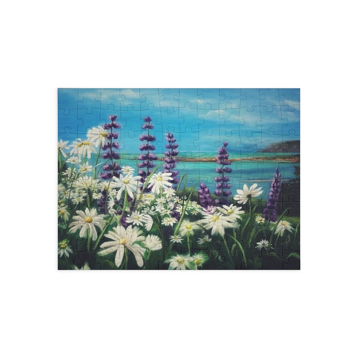 "Cape Chignecto Daisy"  Puzzle -  Image from the Original oil painting by Susanne Howard at Website: DancingLakeArt.ca