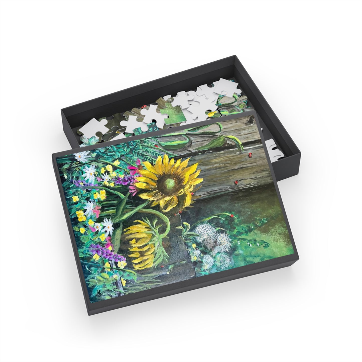 Barn Sunflowers - Puzzle