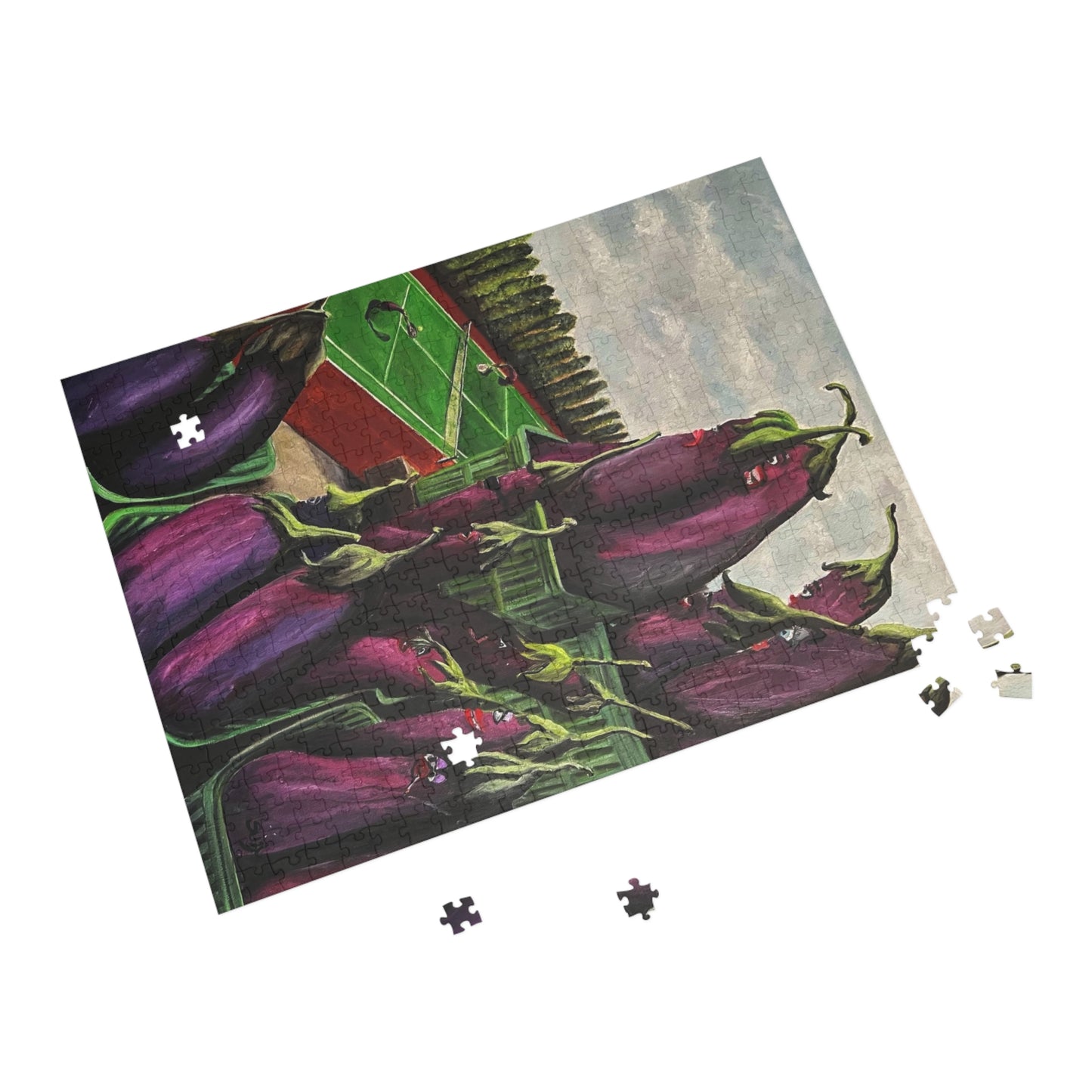 "Eggplant Sport" Puzzle - Image from an Original oil painting by Susanne Howard.  Website:  DancingLakeArt.ca