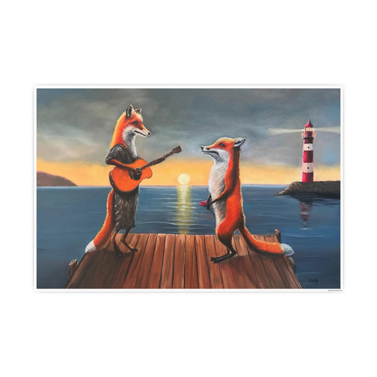 Atlantic Serenade – Print of the Original oil painting by Susanne Howard with Website: DancingLakeArt.ca