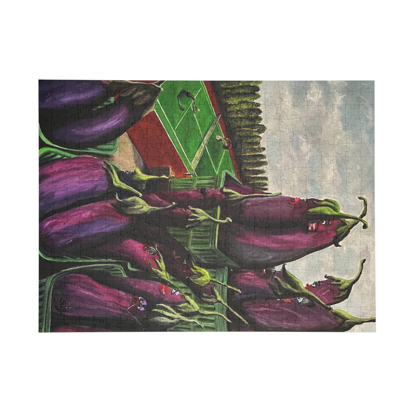"Eggplant Sport" Puzzle - Image from an Original oil painting by Susanne Howard.  Website:  DancingLakeArt.ca