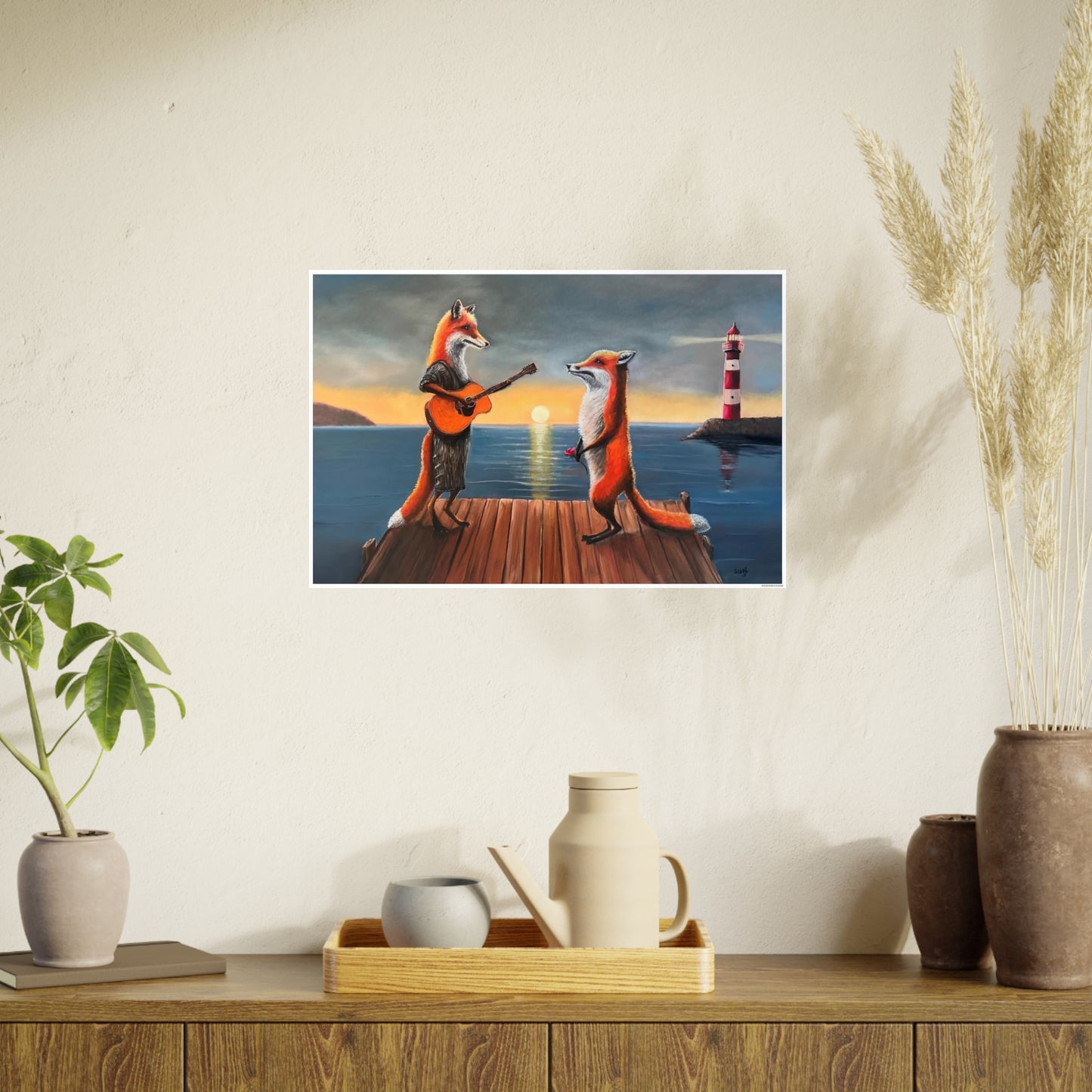 Atlantic Serenade – Print of the Original oil painting by Susanne Howard with Website: DancingLakeArt.ca