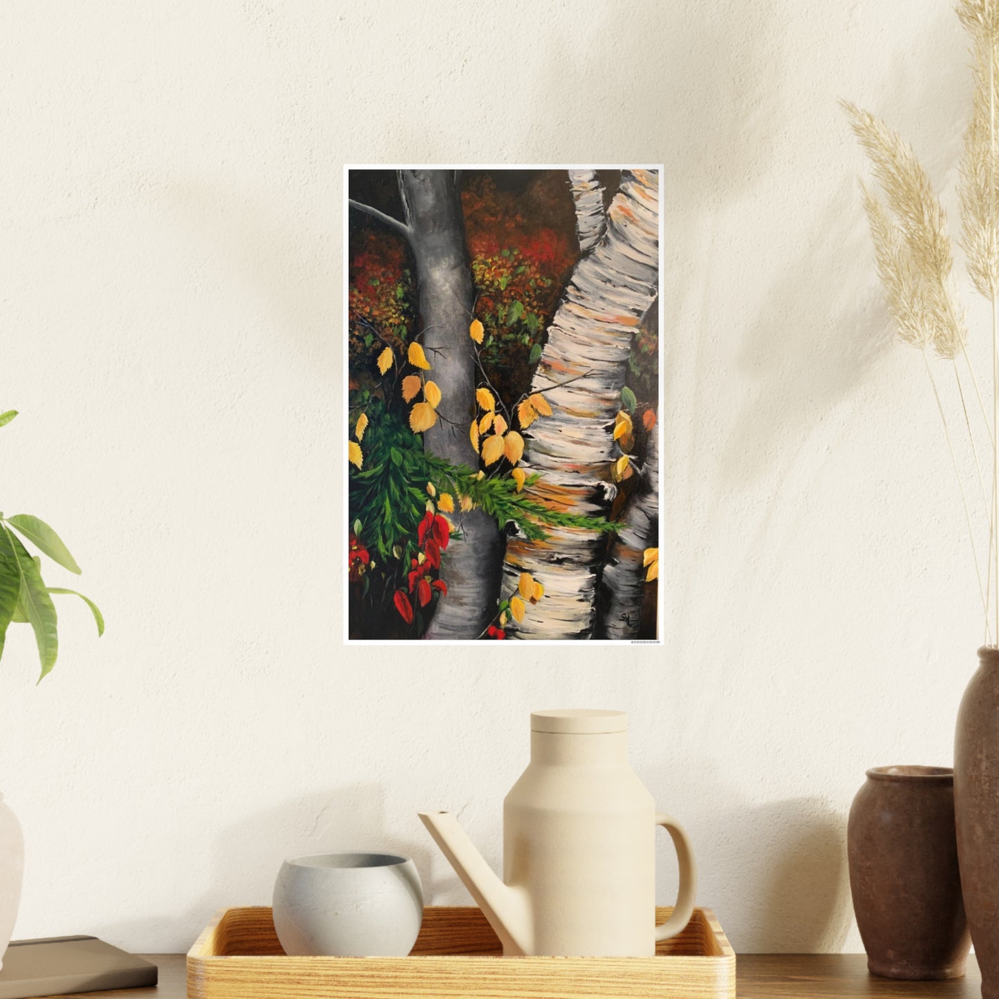 Birch and Elm in Muskoka – Print